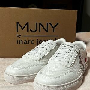 Marc Joseph Classic White Sneakers for Women Size 10
